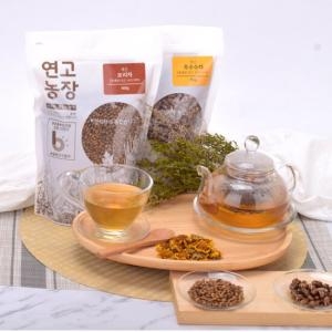 연고농장 볶은 옥수수차 750g + 보리차 500g 세트 1250g 1세트