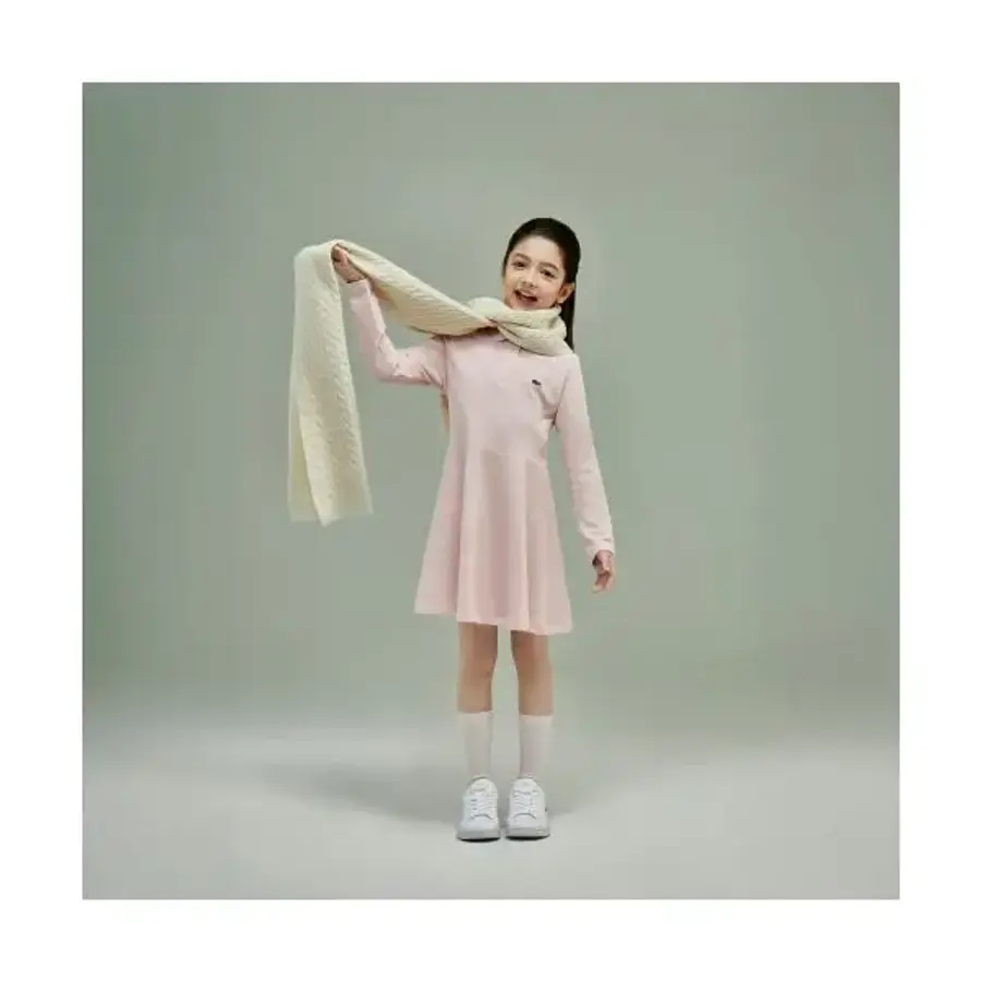 LACOSTE 여아 긴팔 폴로 플레어 원피스 EJ0903-55N ADY EJ0903-55NADY 4 10A