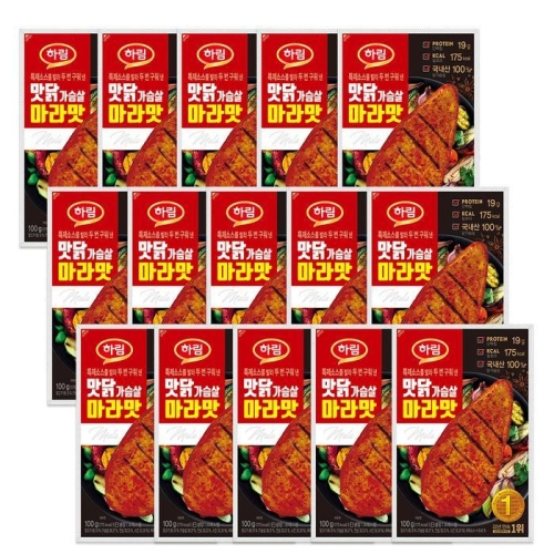 하림 맛닭가슴살 마라맛 100g (15개)_이미지