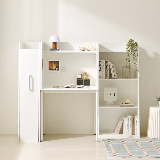 로벨 LED조명 독서실 책상 풀세트