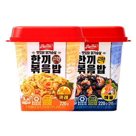 맛있닭 닭가슴살 한끼 곤약 볶음밥 카레 220g+해물 220g (1개)_이미지