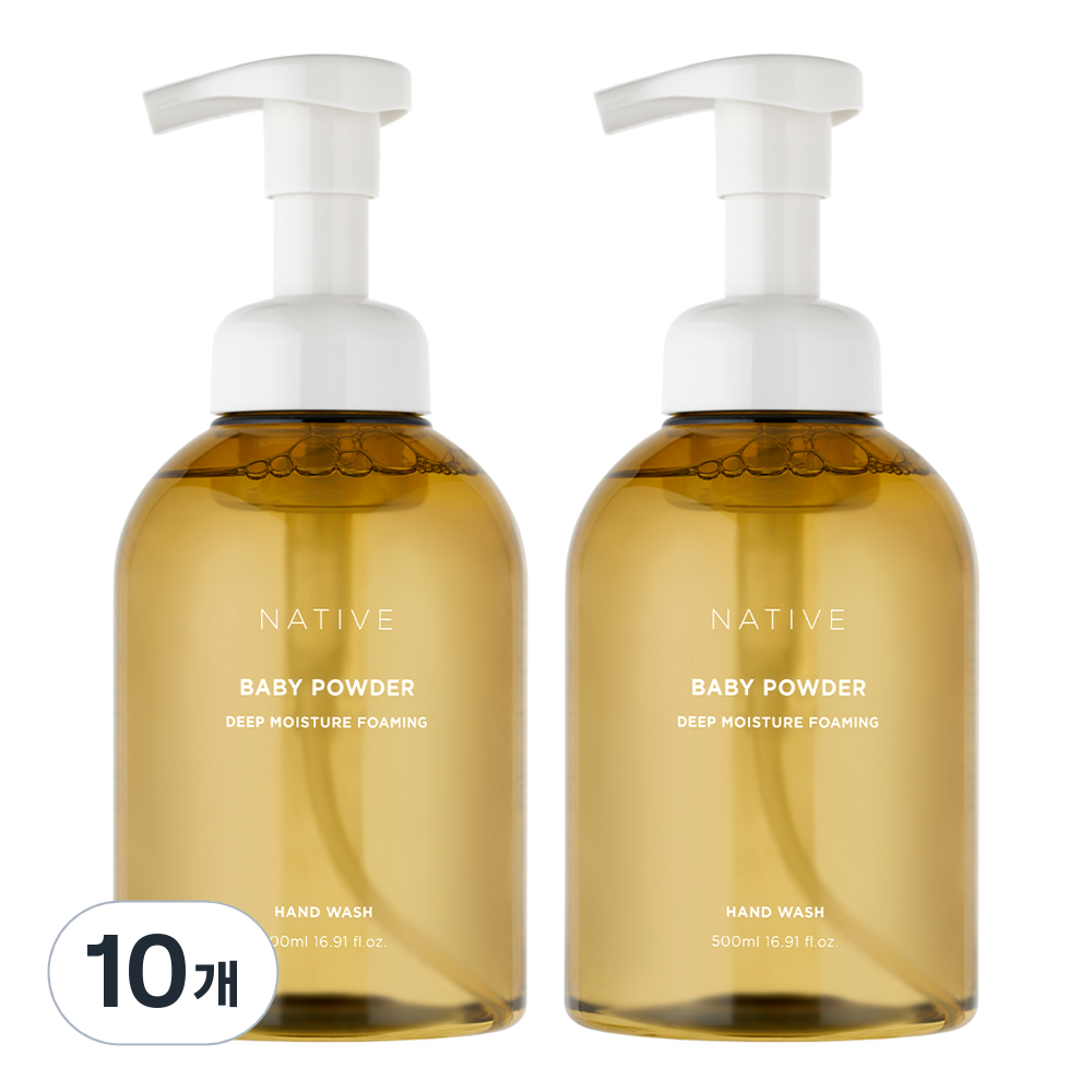 아브카 네이티브 딥모이스춰 포밍 핸드워시 베이비파우더 500ml (10개)_이미지