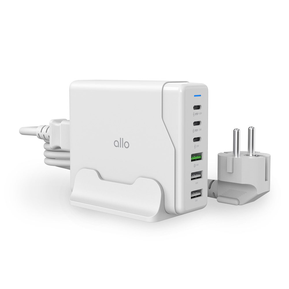 알로코리아 PPS PD 100W GaN 접지형 6포트 C타입 멀티 충전기 UC6100GPD_이미지