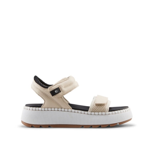 쿠거 스프리츠 프리미엄 가죽 샌들-오이스터 W9DSPRI3M91C