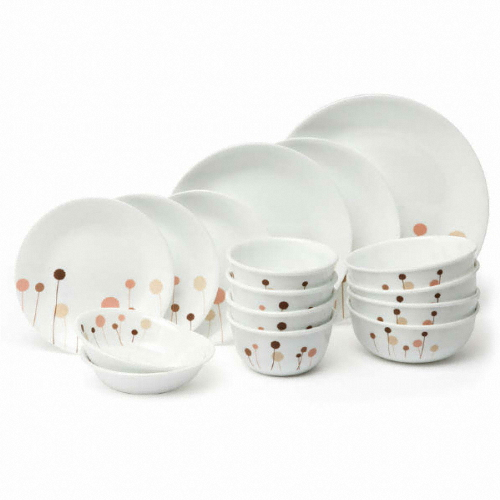 꽃솜 4인 원형 홈세트 16P