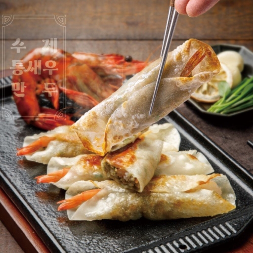나래식품 전주한옥만두 통새우만두 550g (1개)