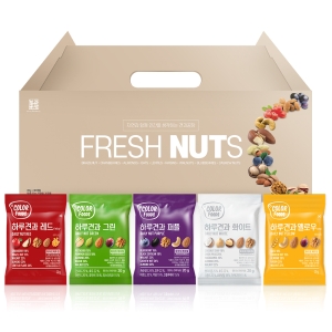 견과공장 하루견과 선물 세트 20g 5종 6p 600g 1세트_이미지