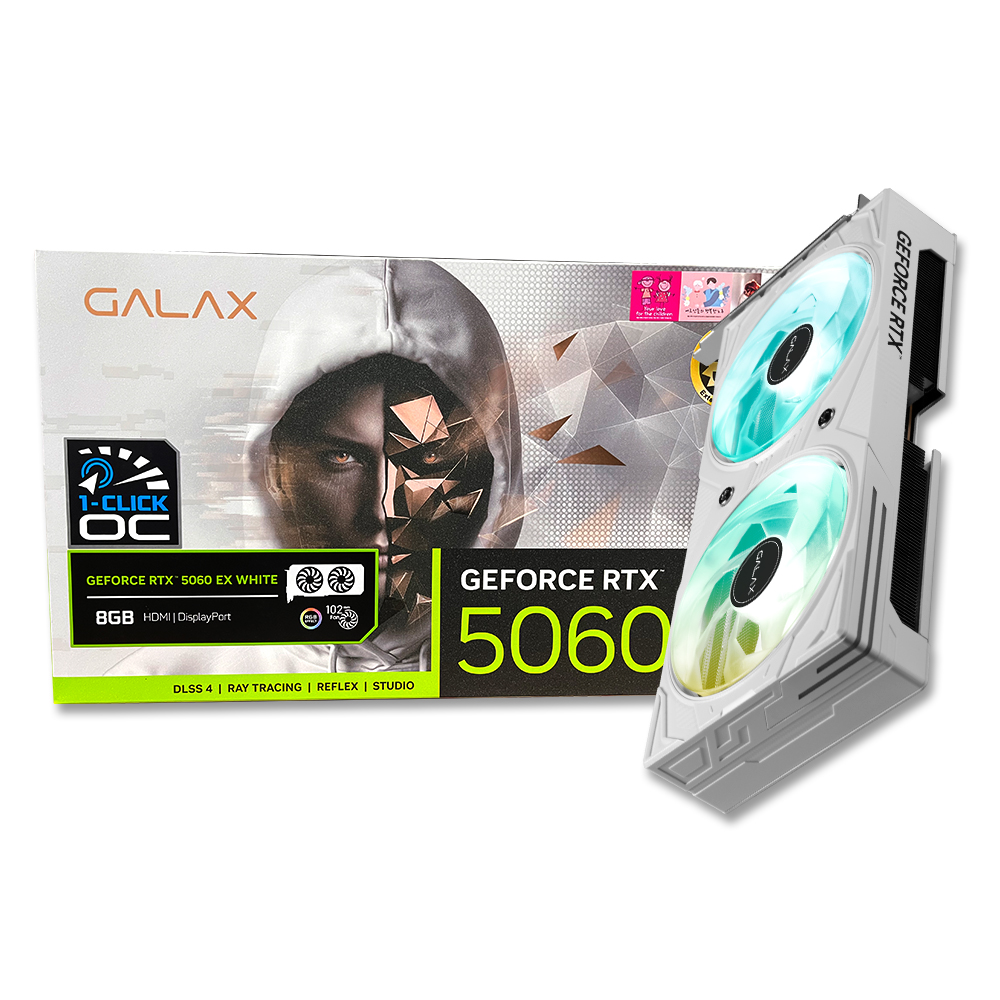 ������ GALAX ������ RTX 5060 EX WHITE OC D7 8GB