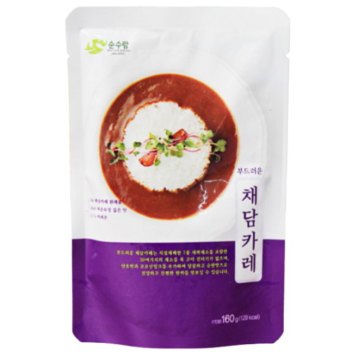 애농 순수람 부드러운 채담카레 160g (10개)_이미지