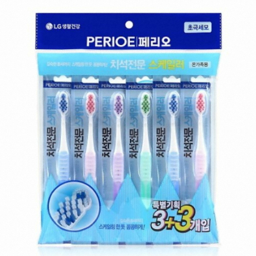 LG생활건강 페리오 치석전문 스케일러 온가족용 초극세모 (12개)
