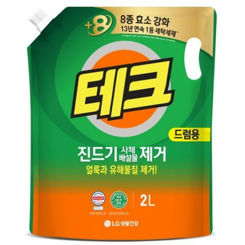 LG생활건강 테크 알레르기 원인물질 제거 드럼용 리필 2L (1개)