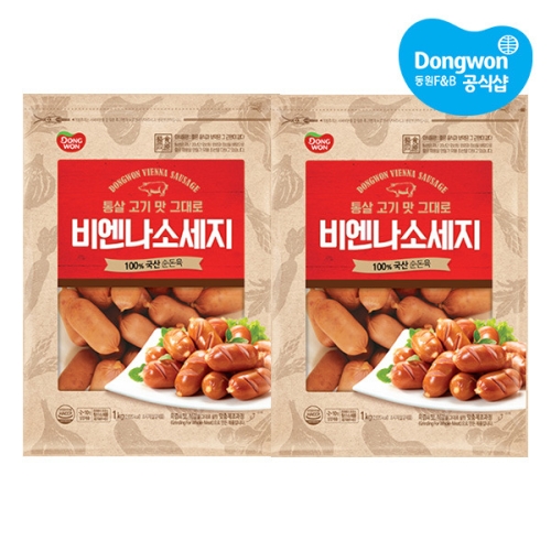 동원F&B 비엔나 소시지 1kg (2개)