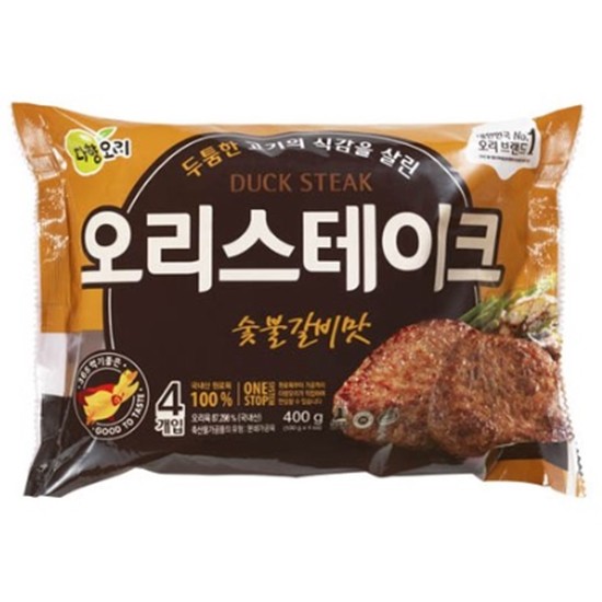 팜덕 다향 오리스테이크 숯불갈비맛 400g (1개)_이미지