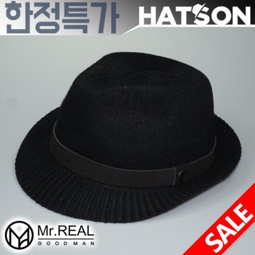 햇츠온 햇츠온 J5MG327BK Mr.Real GoodMan 브랜드 남자 여자 페도라 중절모 챙 유행 모자 AD_이미지