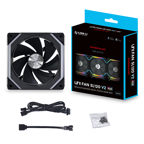 리안리 UNI FAN SL120 V2 리버스 (블랙)_이미지