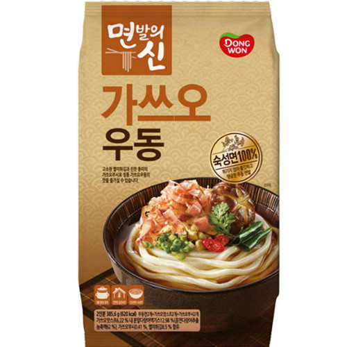 동원F&B 면발의 신 가쓰오 우동 2인분 385.6g (4개)_이미지