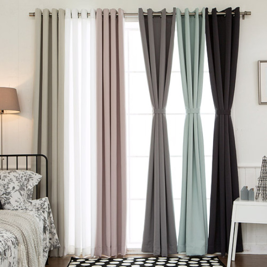 까르데코 디망쉬 긴창 암막커튼