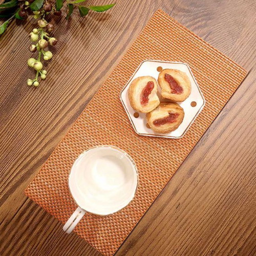 엘라다이닝 ㅤ방수 티매트 오렌지골드 (33.5x16cm)_이미지