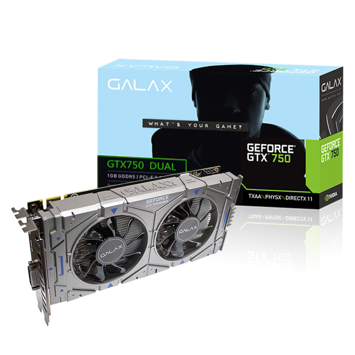 갤럭시 GALAX 지포스 GTX750 DUAL D5 1GB