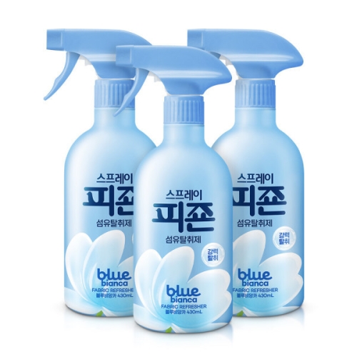 피죤 섬유탈취제 블루비앙카 430ml (3개)_이미지