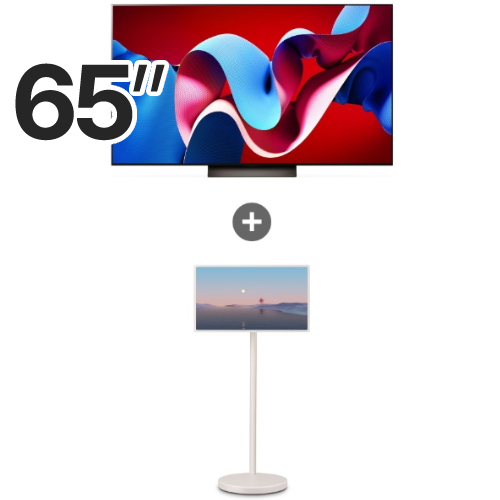 LG전자 올레드 evo OLED65C4ENA + 스탠바이미2 27LX6TPGA (TV+TV)