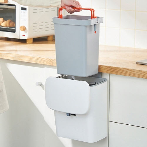 세호물산 밧드야 벽걸이 슬라이딩 쓰레기통