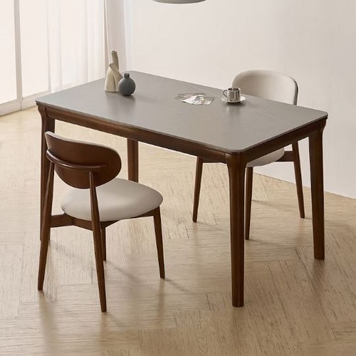 라로퍼니처 보나 포세린 통 세라믹 식탁 1400 (의자2개)_이미지