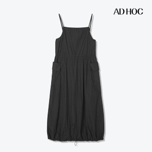 동광인터내셔날 애드혹 여성 허리 스트링 아웃포켓 원피스 HB5OP54_BLACK39_이미지