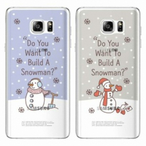 잇츠디스마트 갤럭시노트5 달라라삼 스노우맨 투명 케이스