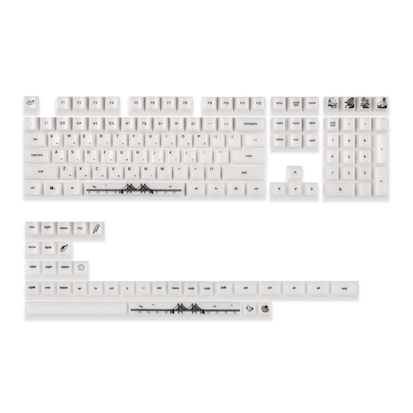 부산 반투명 한글 키캡