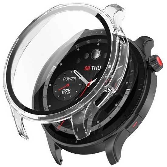 어메이즈핏 GTR4 풀커버 강화유리 케이스 풀글라스