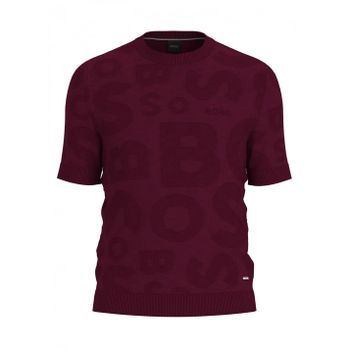 남성 슬림 핏 티셔츠 Mens T-Tartufo Slim Fit T-Shirt 595119 Dark Red 143170757_이미지