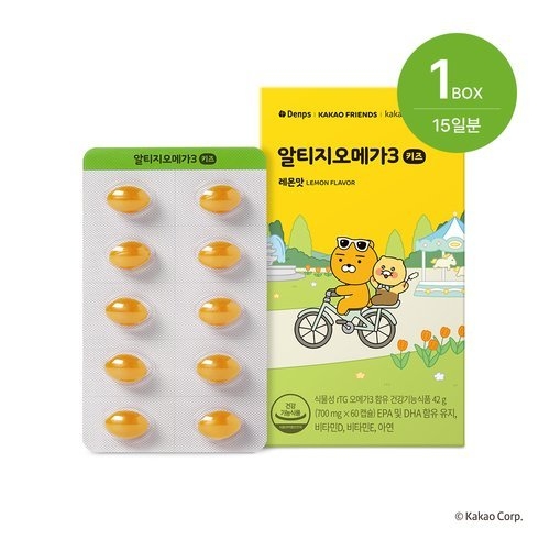 덴프스 알티지 오메가3 키즈 60캡슐 (1개)