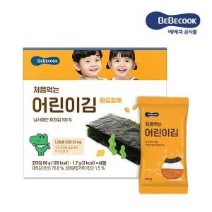 처음먹는 어린이김 황금참깨 1박스 40봉