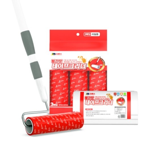리벤스 빨간맛 돌돌이 사선컷팅 스탠드형 테이프크리너 7종세트