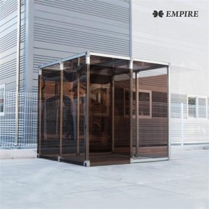 엠파이어 자연환기형 조립식 흡연부스 반오픈형 (2x2x2m)