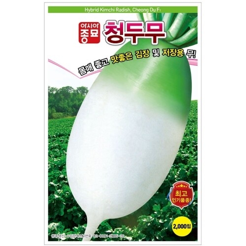 아시아종묘 무씨앗 청두골드무 2000립