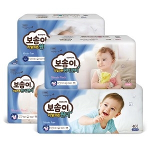 깨끗한나라 보솜이 2020 리얼코튼 원더 팬티형 점보형-남아용 (80매)