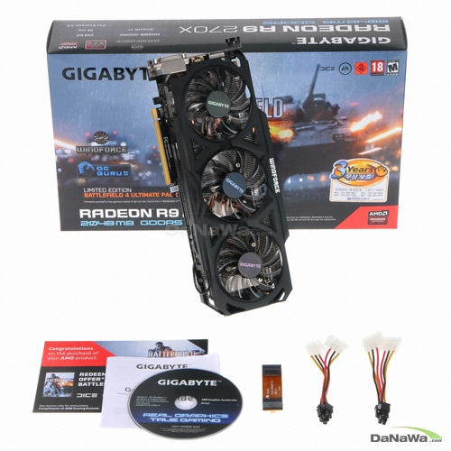 GIGABYTE 라데온 R9 270X UDV D5 2GB WINDFORCE S4 배틀필드4 한정판_이미지