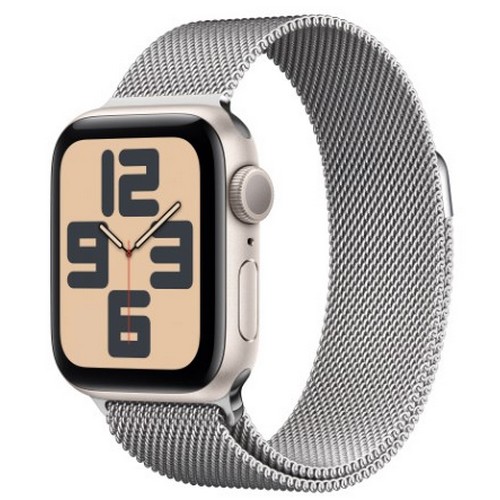 APPLE 워치 SE 2세대 40mm 스타라이트 알루미늄 (밀레니즈루프)_이미지