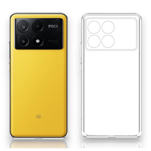 GRAYCO 샤오미 포코 X6 프로 크리스탈 클리어 슬림핏 케이스