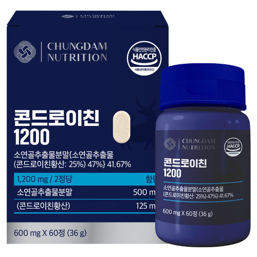 청담뉴트리션 콘드로이친 1200 600mg 60정