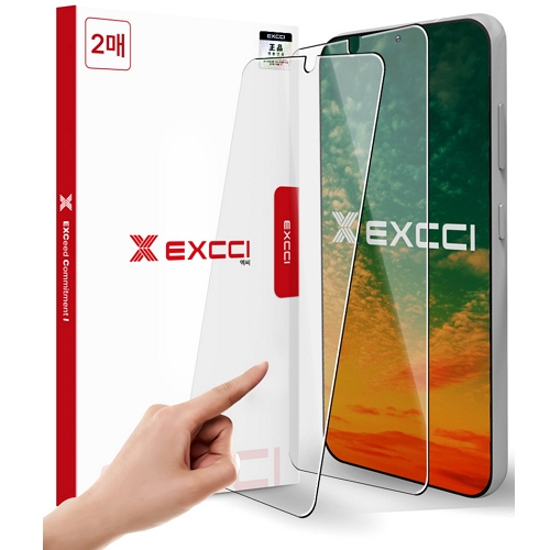 EXCCI <b>갤럭시</b><b>S23</b> <b>FE</b> 초음파 지문인식 강화유리 액정보호필름