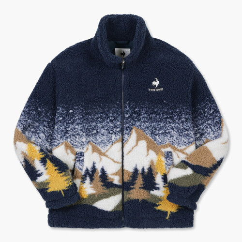 르꼬끄 후리스 LE CYCLE 자카드 자켓 QO423CJKO2