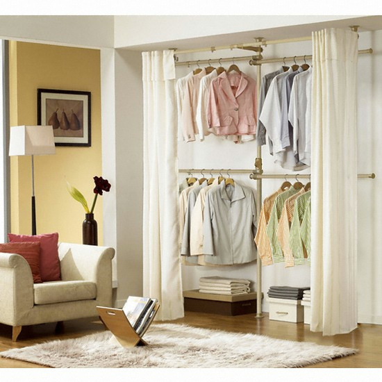 왕자행거 프리미엄 우드 4단 커튼행거 32mm_이미지