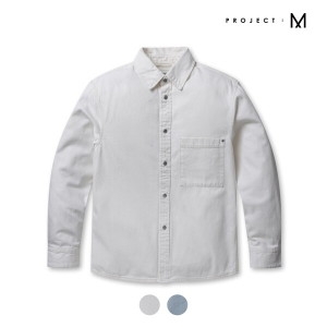 프로젝트엠 프로젝트M 남성 루즈핏 데님 셔켓_EPD2DW1100