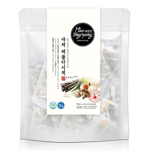 해통령 야채 해물 다시팩 150g (15g x 10팩)