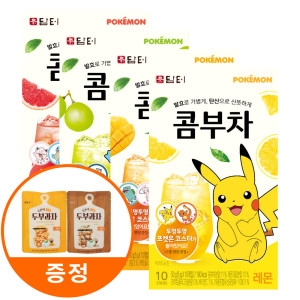 담터 포켓몬 콤부차 10T 4종 레몬+자몽+망고리치+샤인머스캣 +두부과자 증정_이미지