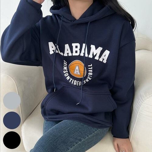 시드마켓 앨라 나염 기모 후드티 312J867S 빅