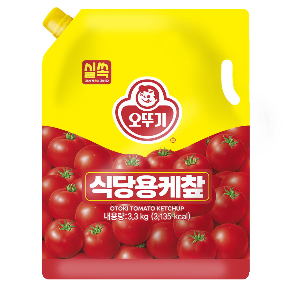 오뚜기 실쏙 식당용 케찹 스파우트팩 3.3kg (4개)_이미지